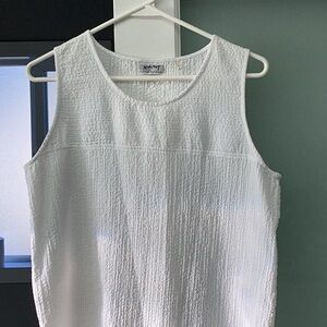 Habitat Women's Textured White Tank Top